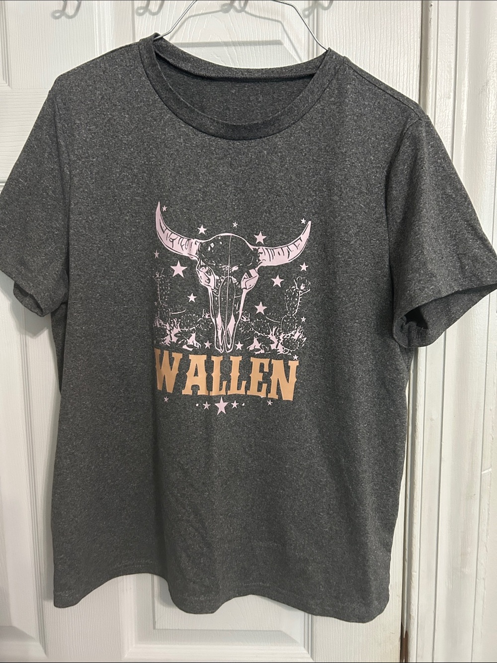 Short-Sleeve Graphic Tee in Heather Gray
